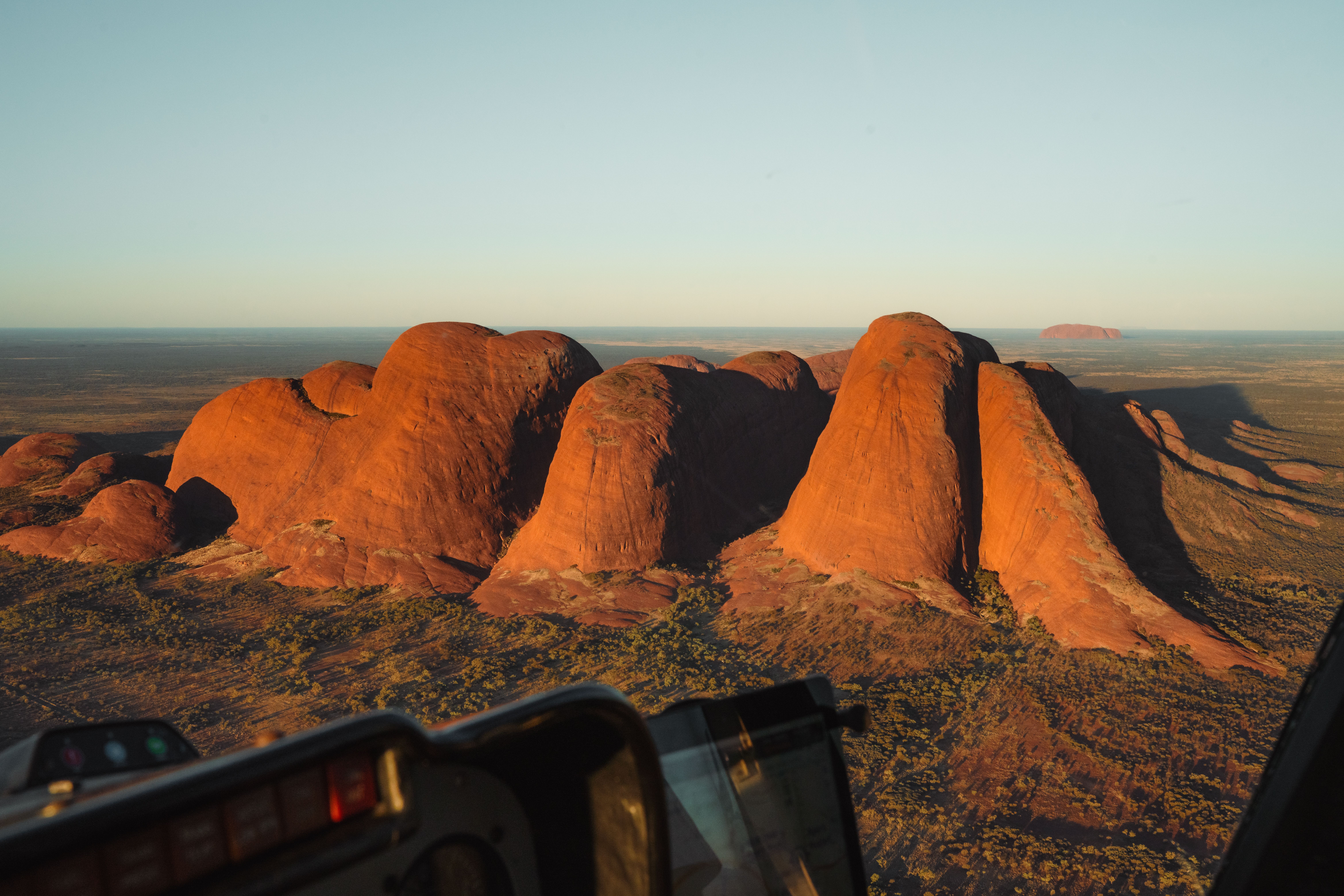 Aerial view of Kata Tjuta in Uluru-Kata Tjuta National Park